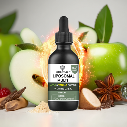 Vitadefence® Liposomal Vitamin D3 & K2 – Apple & Vanilla Flavour