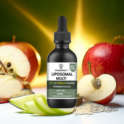 Vitadefence® Liposomal Vitamin D3 & K2 – Apple & Vanilla Flavour