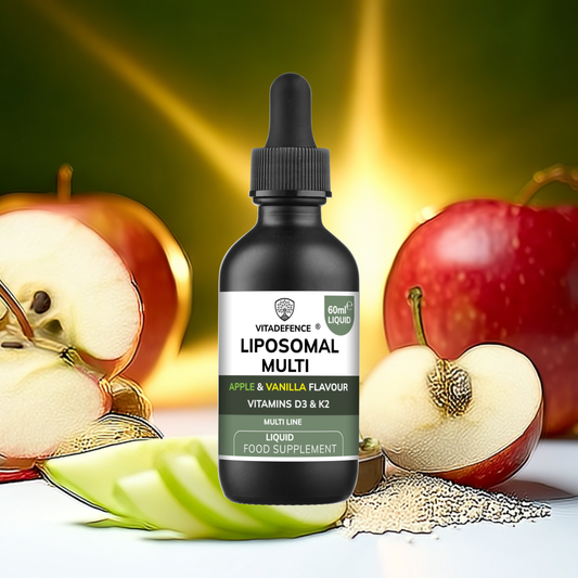 Vitadefence® Liposomal Vitamin D3 & K2 – Apple & Vanilla Flavour