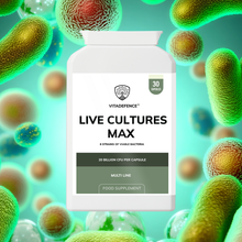 Vitadefence® Live Cultures Max | 8-Strain Formula, 20 Billion CFU – 30 Capsules