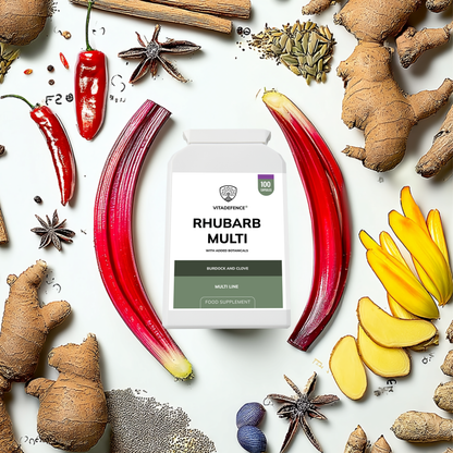 Vitadefence® Rhubarb Multi | With Burdock, Clove & Botanicals – 100 Capsules