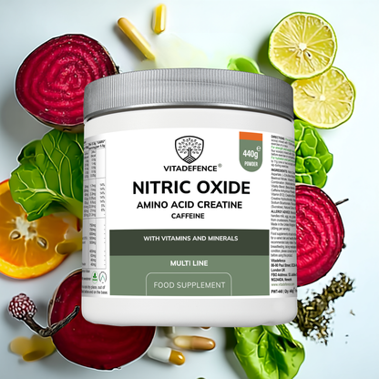 Vitadefence® Nitric Oxide Multi | L-Arginine, L-Citrulline & Beetroot – 60 Capsules