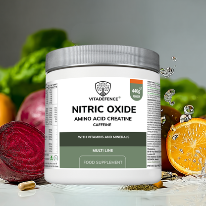 Vitadefence® Nitric Oxide Multi | L-Arginine, L-Citrulline & Beetroot – 60 Capsules