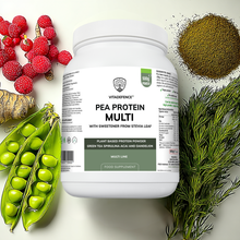 Vitadefence® Pea Protein Multi | Plant-Based Protein Powder with Green Tea, Spirulina, Açai & Dandelion – 500 g