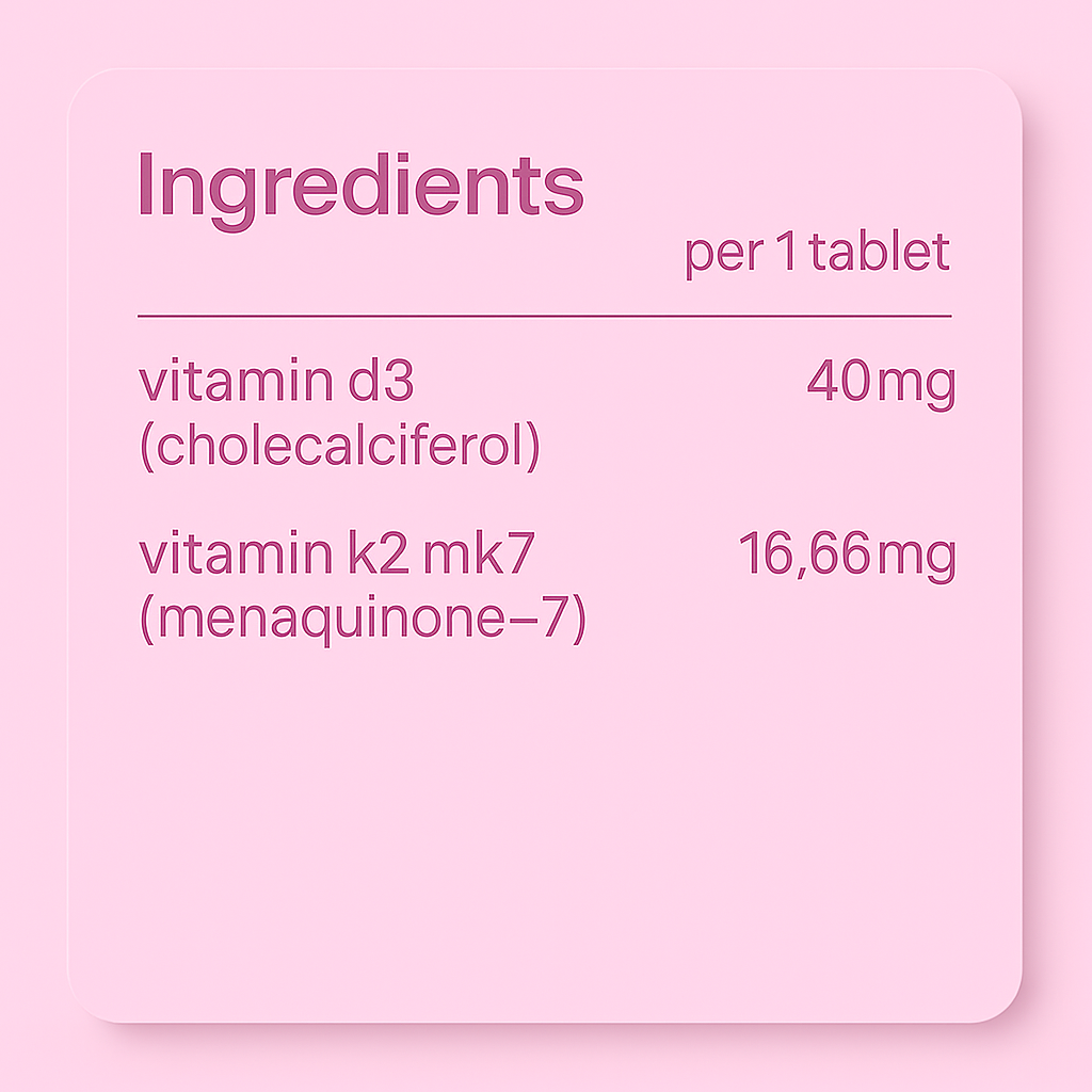 Vitamin D3 + K2 4000 iu