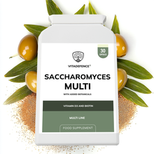 Vitadefence® Saccharomyces Multi | With Vitamin D3, Biotin, Olive Leaf & Bamboo Silica – 30 Capsules