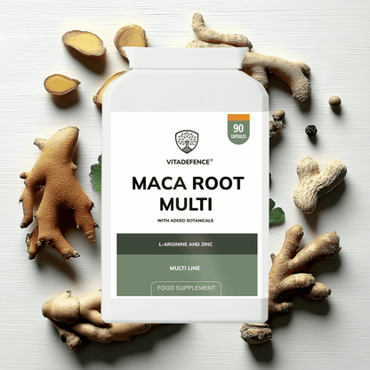 Vitadefence® Maca Root Multi | With L-Arginine, Ginkgo Biloba & Zinc – 90 Vegan Capsules