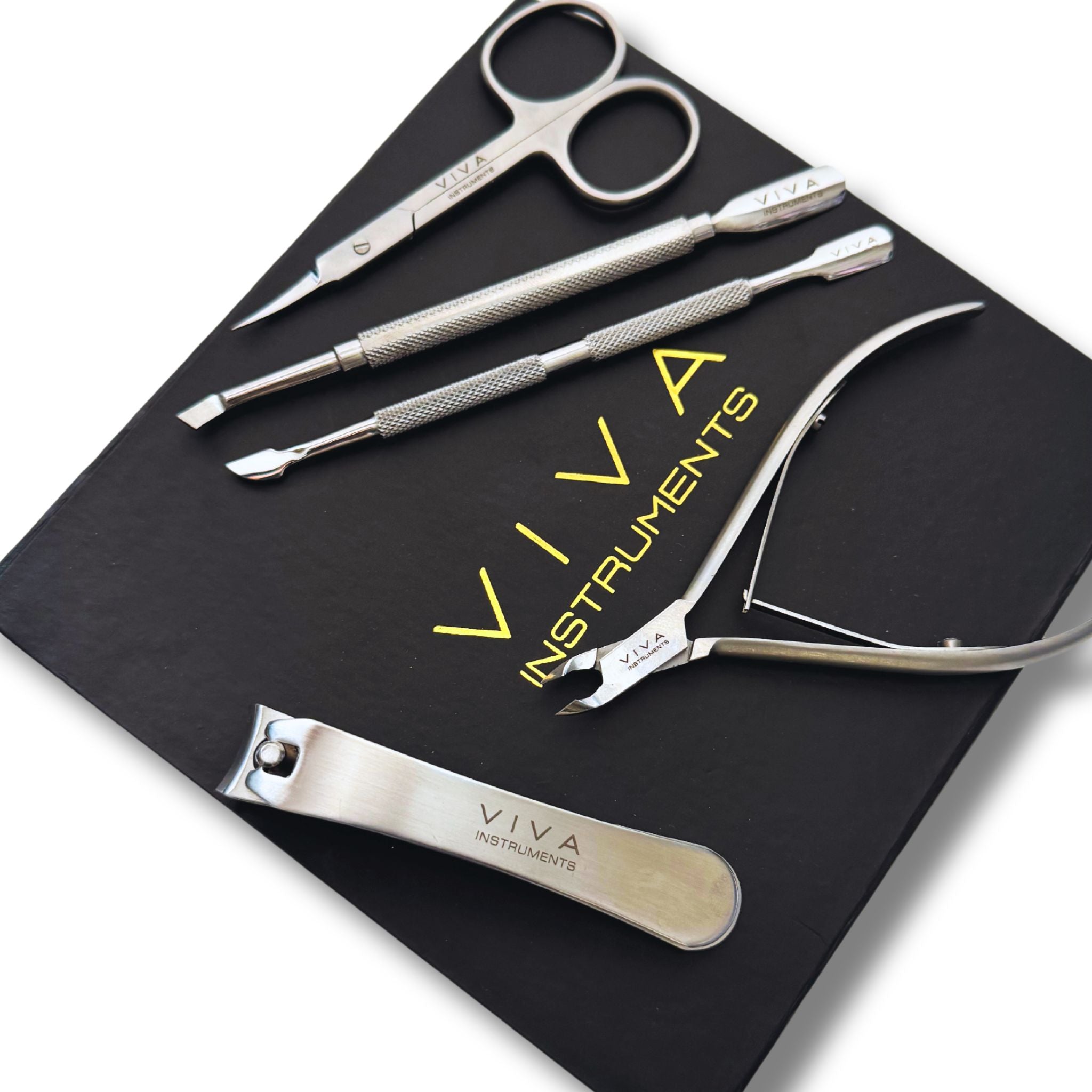 Manicure Tool Kit - 5 Pieces Silver
