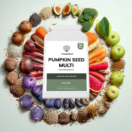 Vitadefence® Pumpkin Seed Multi | With Olive Leaf, Clove Bud & Botanicals – 90 Capsules