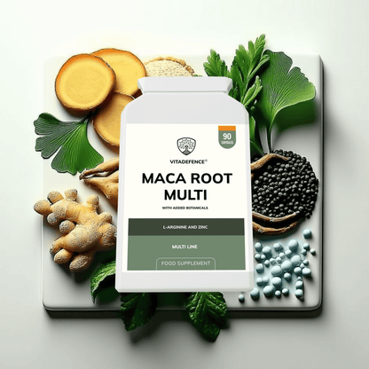 Vitadefence® Maca Root Multi | With L-Arginine, Ginkgo Biloba & Zinc – 90 Vegan Capsules