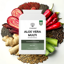 Vitadefence® Aloe Vera Multi | With Rhubarb, Fennel, Ginger & Botanicals – 100 Vegan Capsules