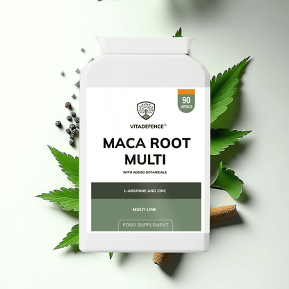 Vitadefence® Maca Root Multi | With L-Arginine, Ginkgo Biloba & Zinc – 90 Vegan Capsules