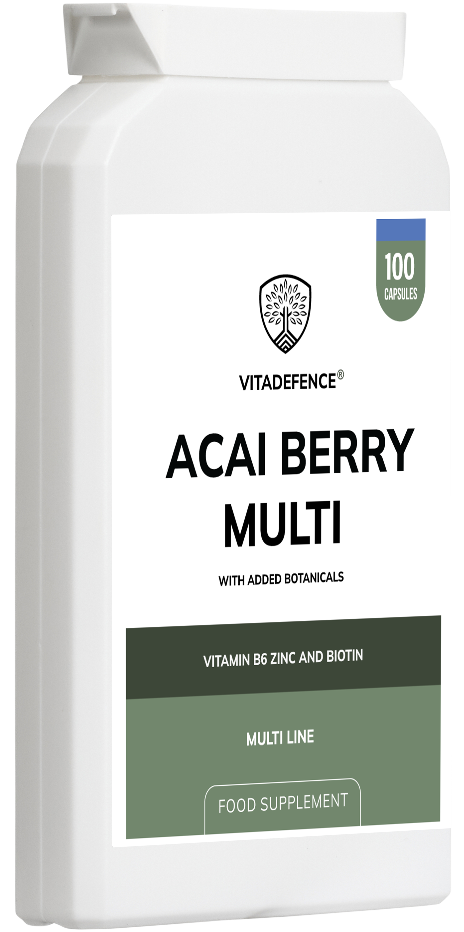 Acai Berry Multi 100 Capsules with Vitamin B6 Zinc And Biotin