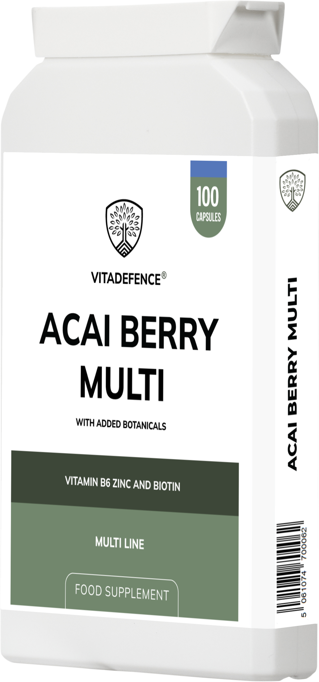 Acai Berry Multi 100 Capsules with Vitamin B6 Zinc And Biotin