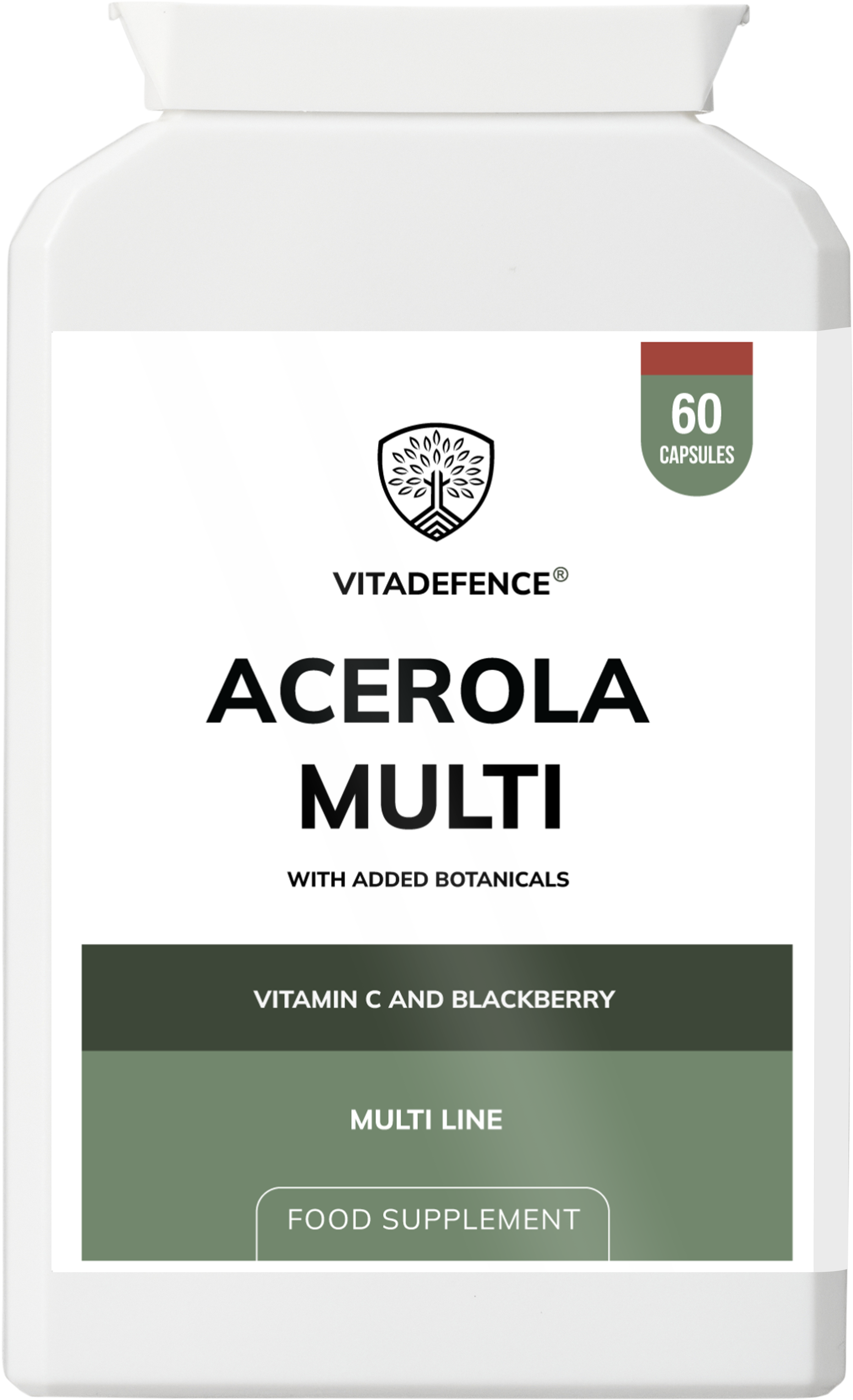 Acerola Multi – Food-Based Vitamin C & Botanicals (60 Capsules)