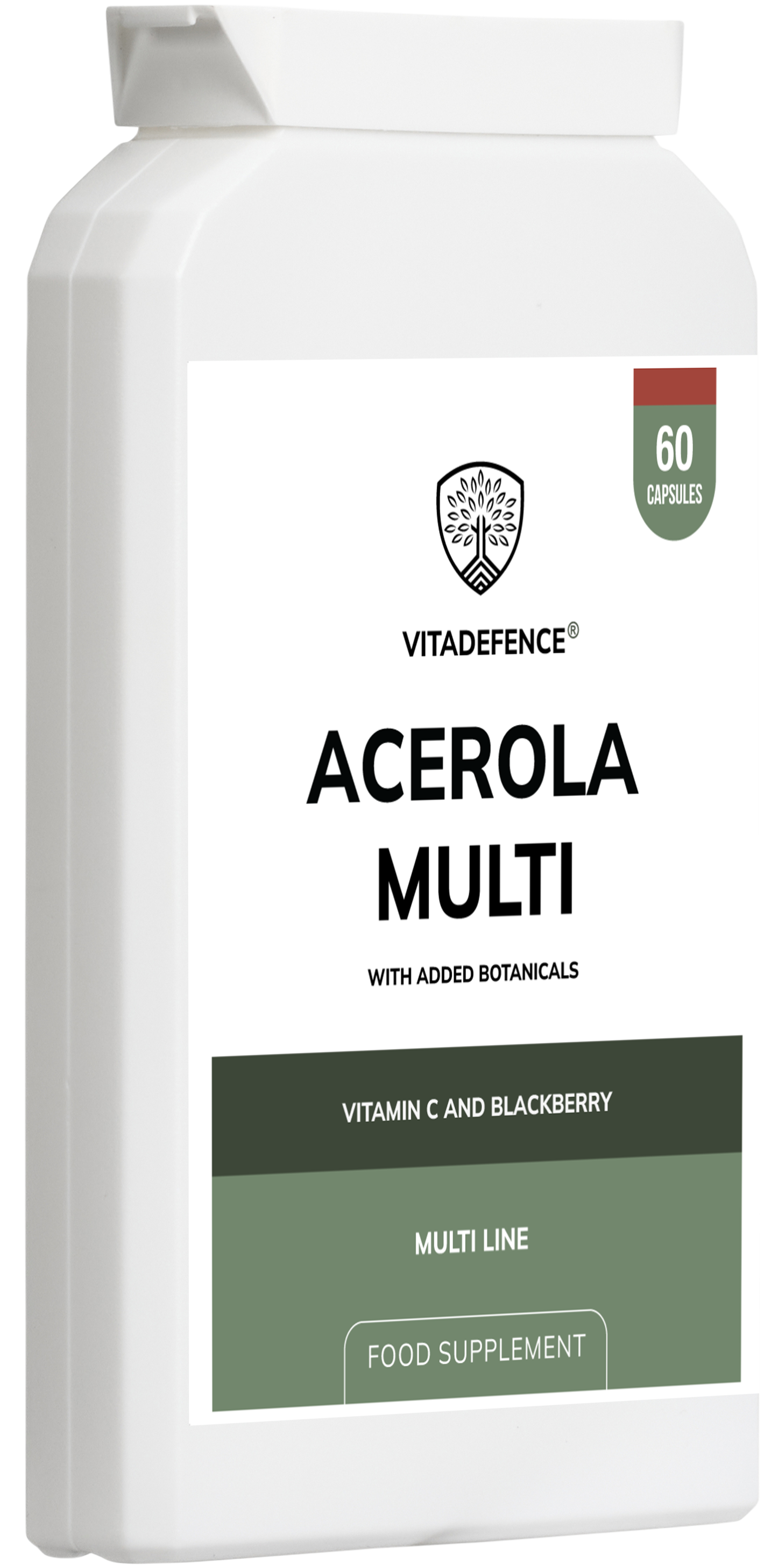 Acerola Multi – Food-Based Vitamin C & Botanicals (60 Capsules)