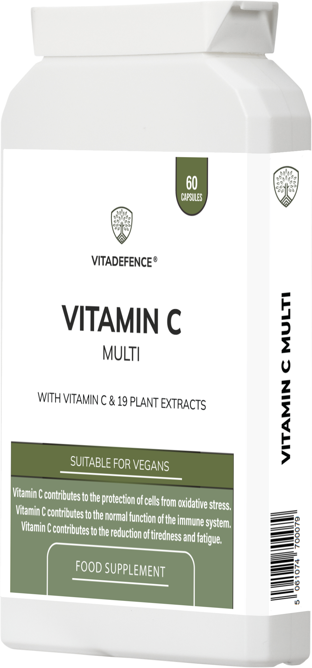 Vitadefence® Vitamin C Multi | With Botanicals & Minerals – 60 Capsules