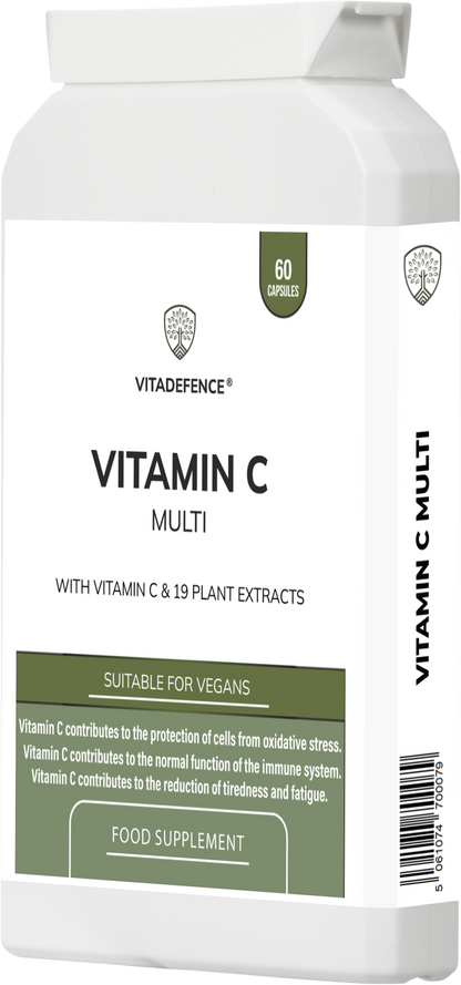 Vitadefence® Vitamin C Multi | With Botanicals & Minerals – 60 Capsules