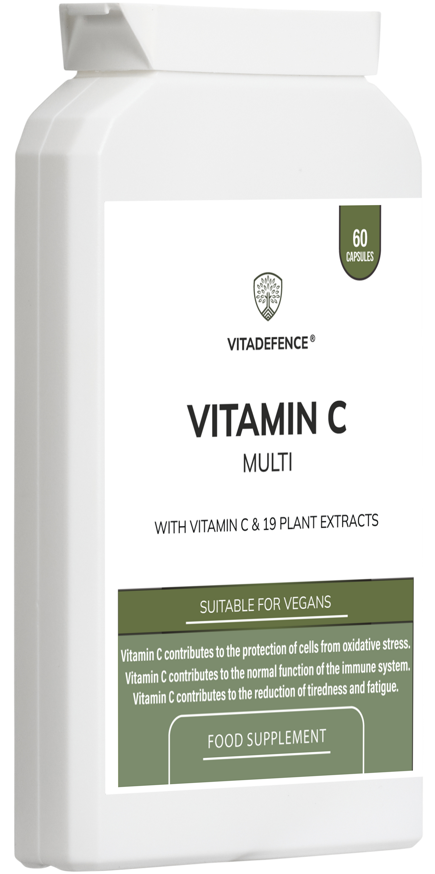 Vitadefence® Vitamin C Multi | With Botanicals & Minerals – 60 Capsules