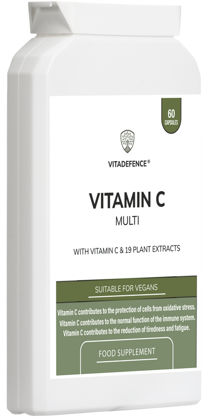 Vitadefence® Vitamin C Multi | With Botanicals & Minerals – 60 Capsules