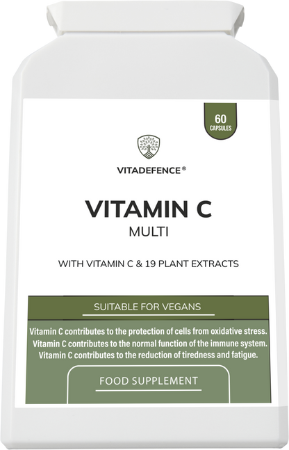 Vitadefence® Vitamin C Multi | With Botanicals & Minerals – 60 Capsules