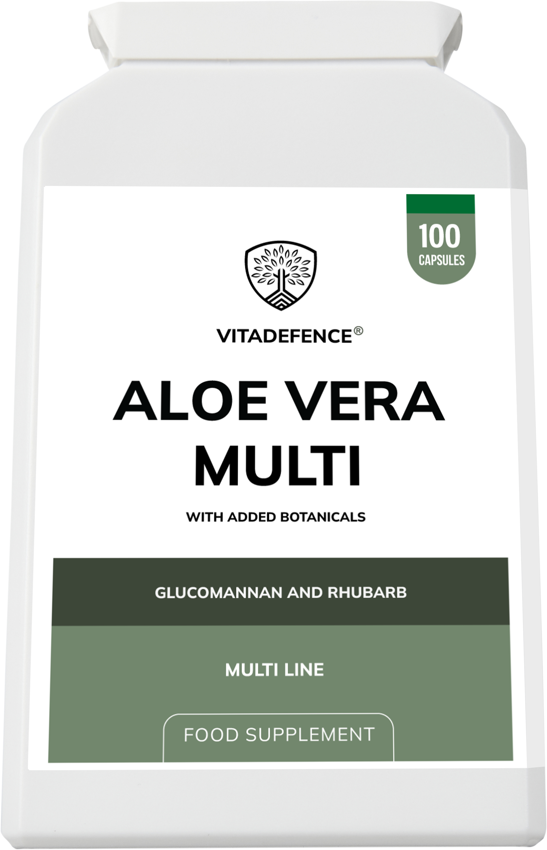 Aloe Vera Multi | 100 Vegan Capsules | Vitadefence® UK