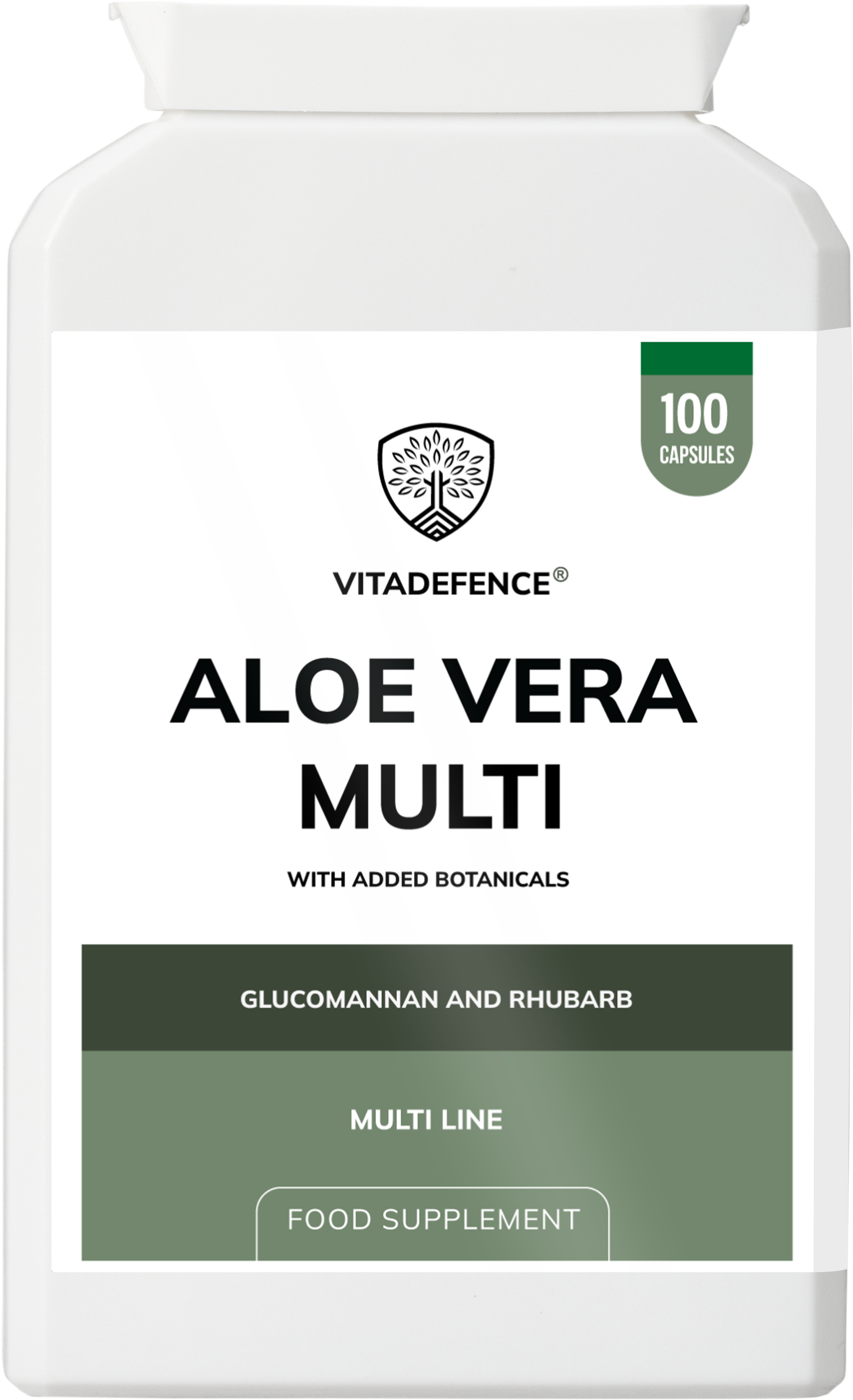 Aloe Vera Multi | 100 Vegan Capsules | Vitadefence® UK