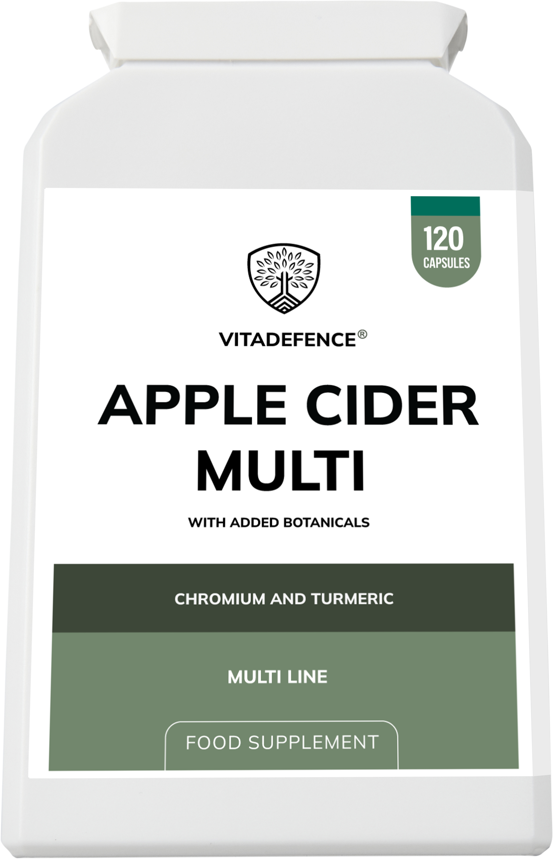 Apple Cider Multi – Chromium & Turmeric | 120 Vegan Capsules