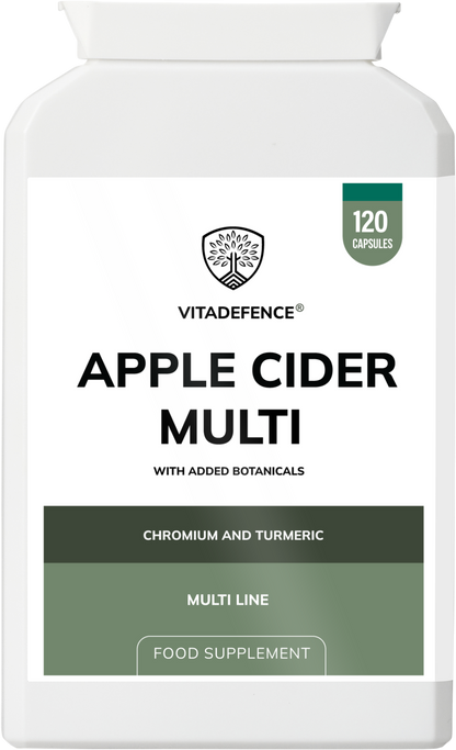 Vitadefence® Apple Cider Multi | With Chromium, Turmeric & Botanicals – 120 Vegan Capsules