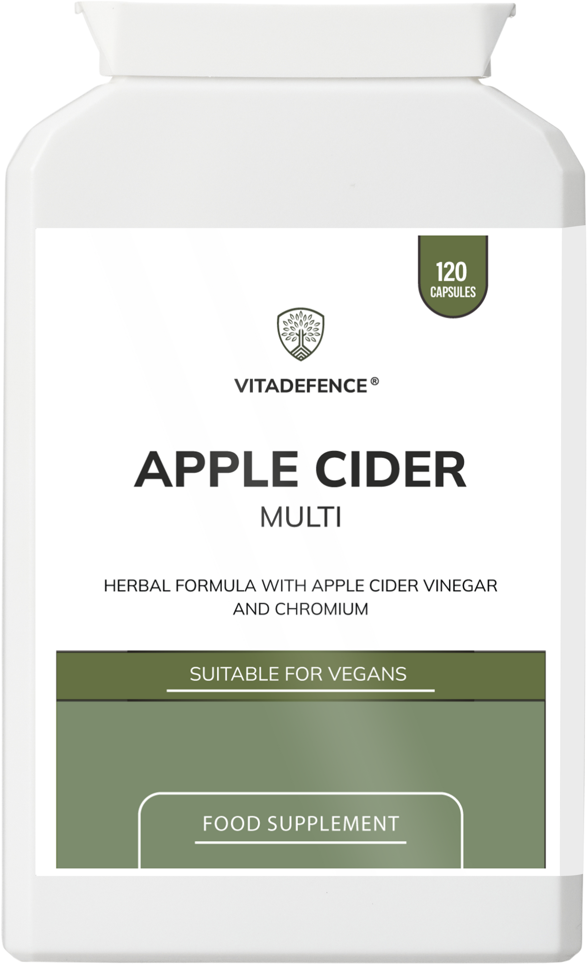 Vitadefence® Apple Cider Multi | With Chromium, Turmeric & Botanicals – 120 Vegan Capsules -  Vitadefence® - Vitadefence®
