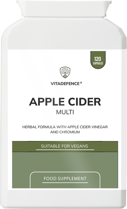 Vitadefence® Apple Cider Multi | With Chromium, Turmeric & Botanicals – 120 Vegan Capsules -  Vitadefence® - Vitadefence®
