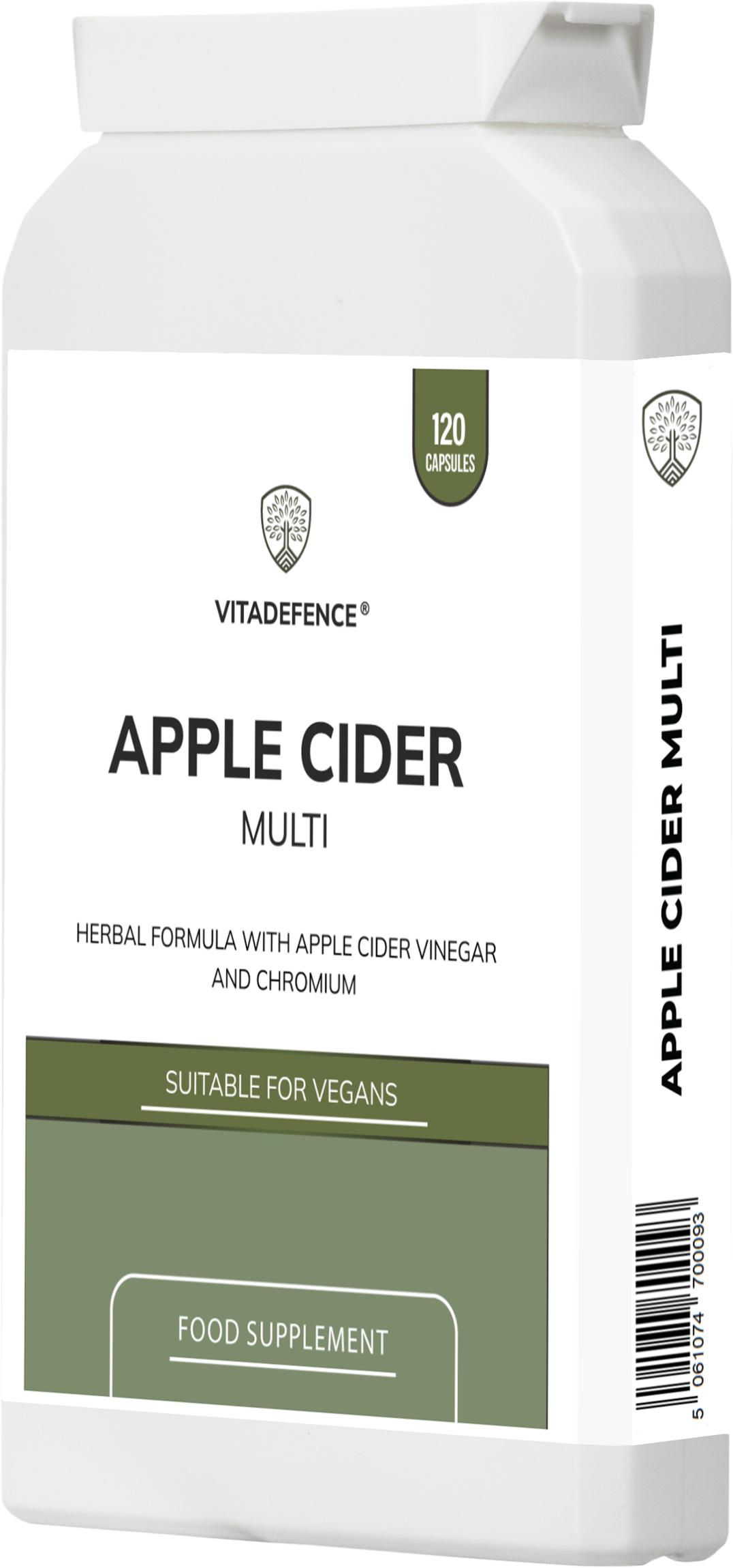 Vitadefence® Apple Cider Multi | With Chromium, Turmeric & Botanicals – 120 Vegan Capsules -  Vitadefence® - Vitadefence®
