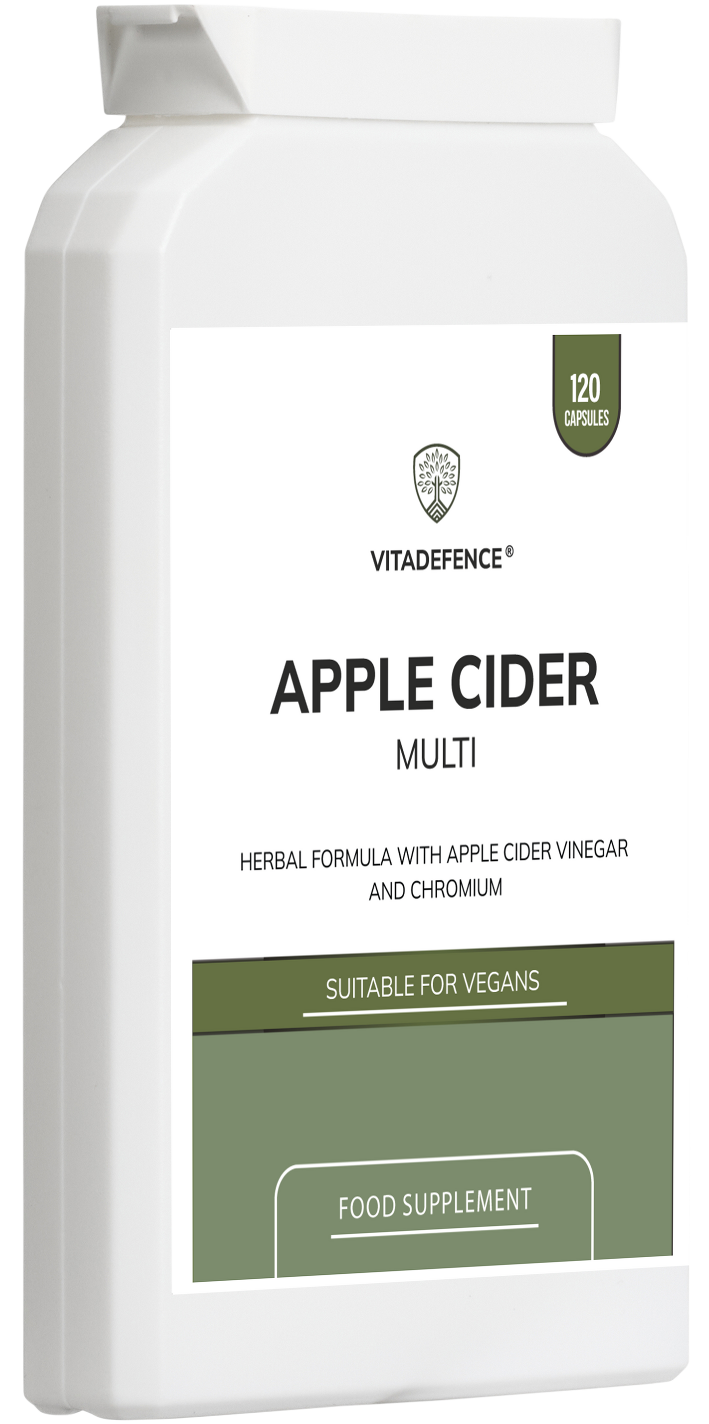 Vitadefence® Apple Cider Multi | With Chromium, Turmeric & Botanicals – 120 Vegan Capsules -  Vitadefence® - Vitadefence®
