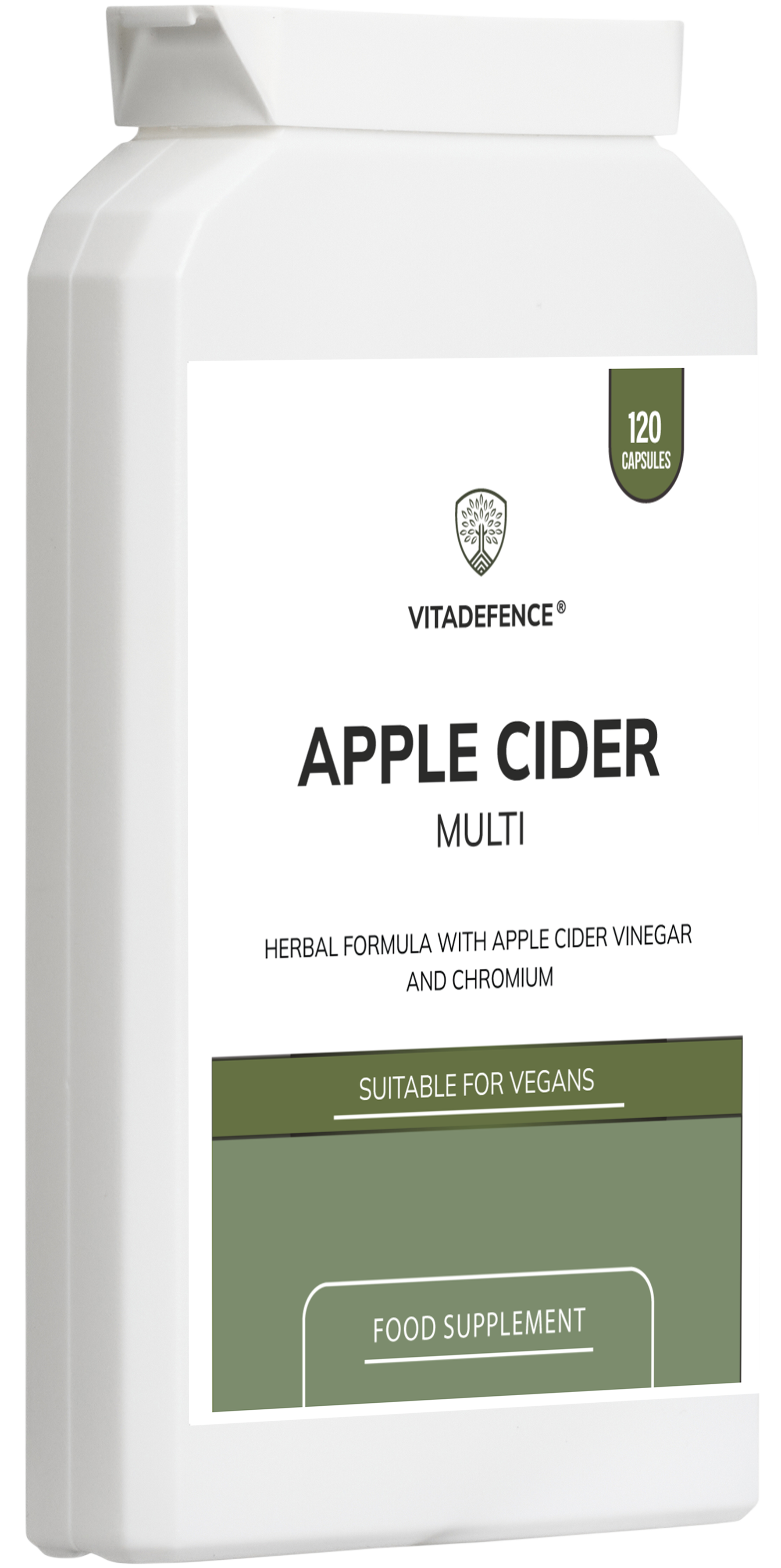 Vitadefence® Apple Cider Multi | With Chromium, Turmeric & Botanicals – 120 Vegan Capsules -  Vitadefence® - Vitadefence®
