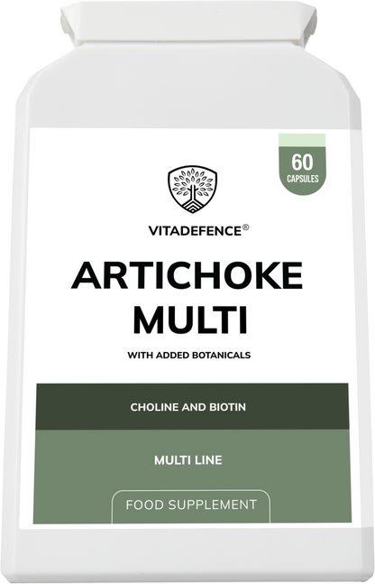 Vitadefence® Artichoke Multi | With Choline, Biotin & Botanicals – 60 Capsules