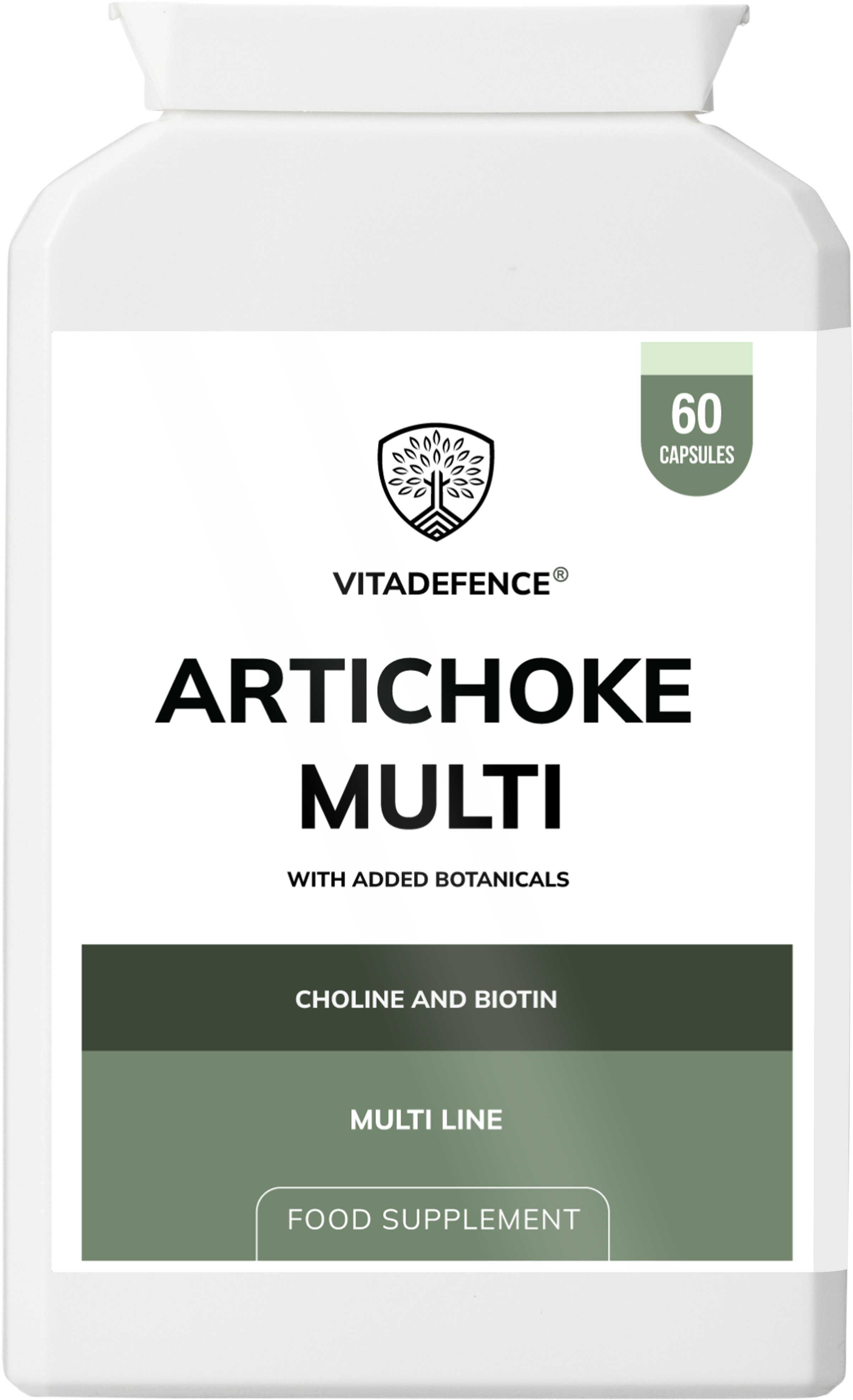 Artichoke Multi – Choline & Biotin | 60 Capsules | Vitadefence®