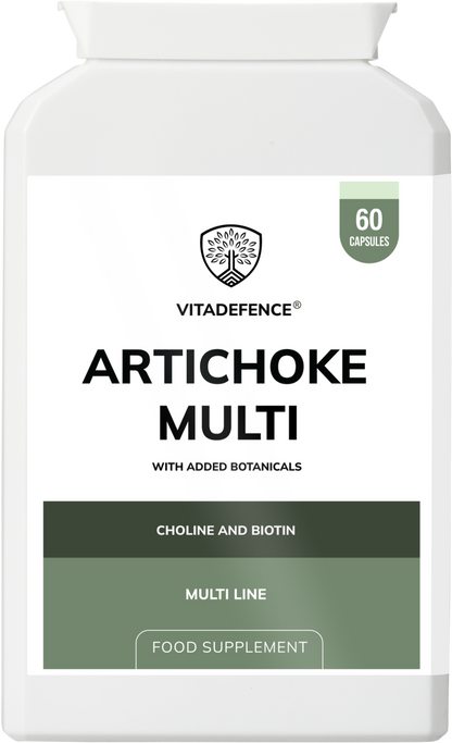 Vitadefence® Artichoke Multi | With Choline, Biotin & Botanicals – 60 Capsules