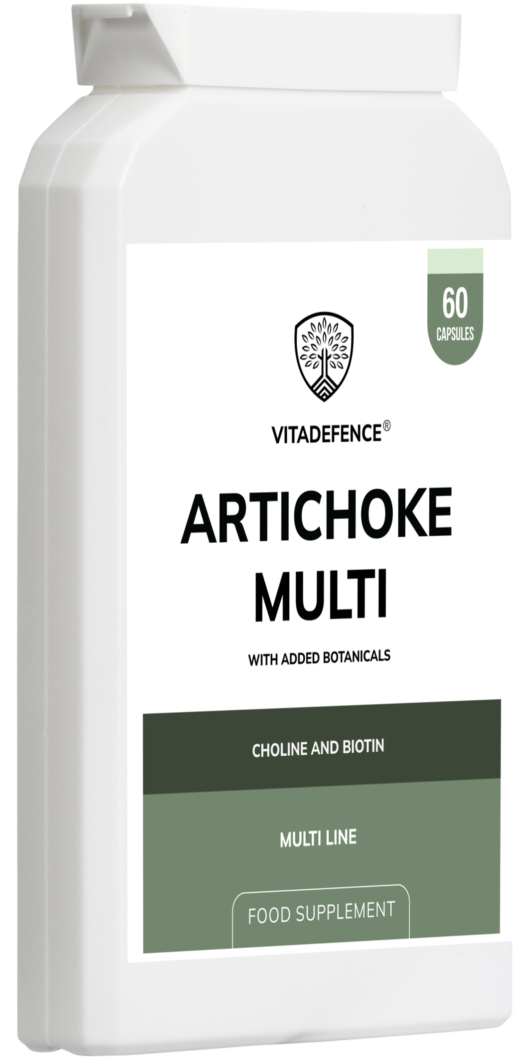 Artichoke Multi – Choline & Biotin | 60 Capsules | Vitadefence®