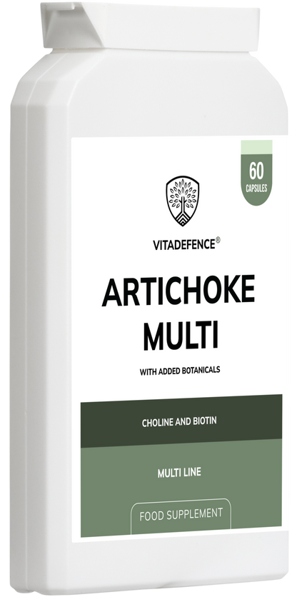 Vitadefence® Artichoke Multi | With Choline, Biotin & Botanicals – 60 Capsules