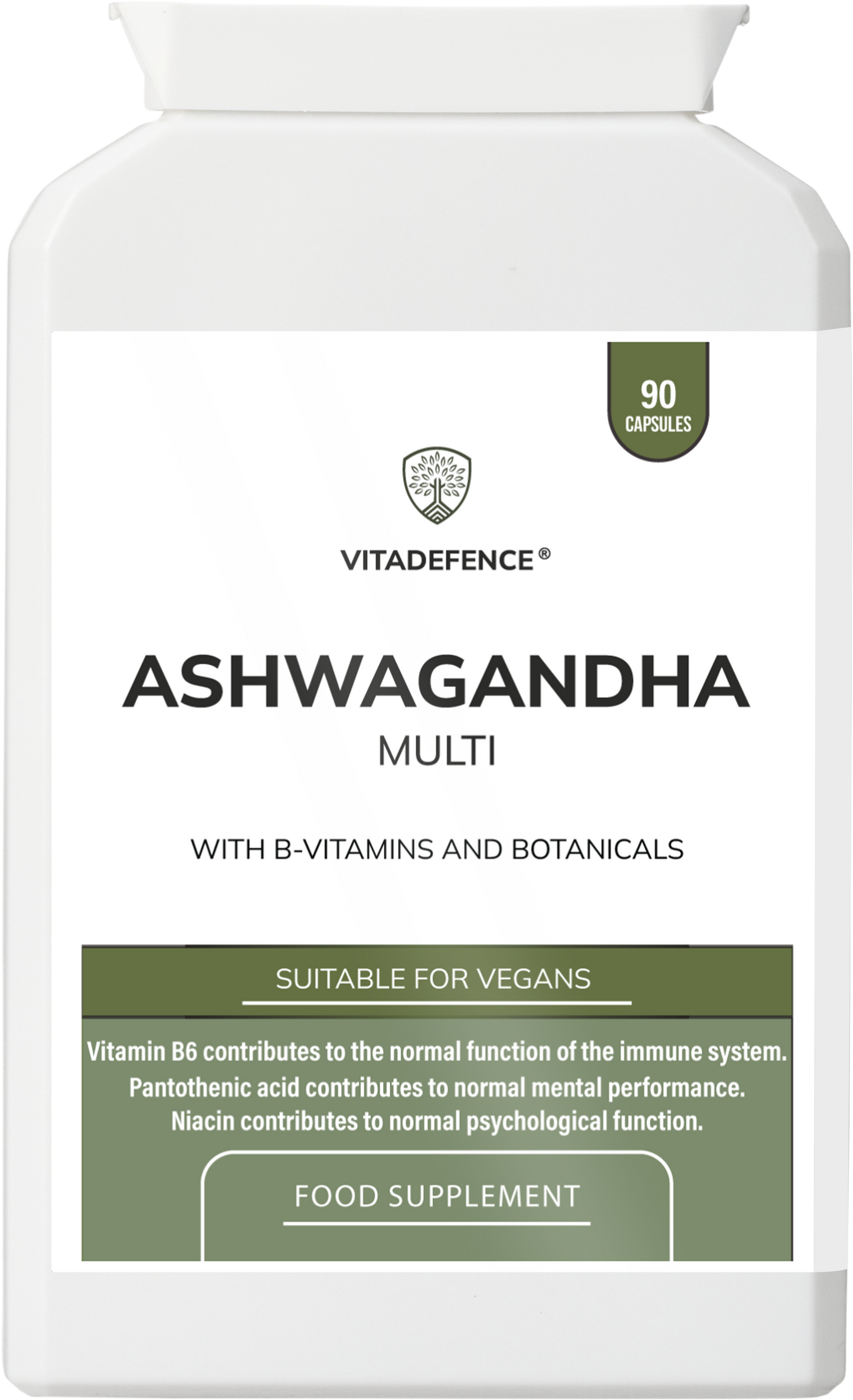 Vitadefence® Ashwagandha Multi | With Ashwagandha, Ginseng, Cordyceps & Vitamins – 90 Capsules -  Vitadefence® - Vitadefence®
