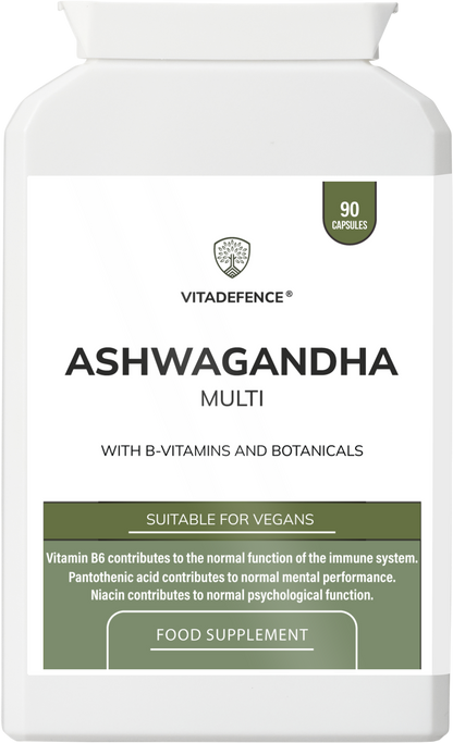 Vitadefence® Ashwagandha Multi | With Ashwagandha, Ginseng, Cordyceps & Vitamins – 90 Capsules -  Vitadefence® - Vitadefence®
