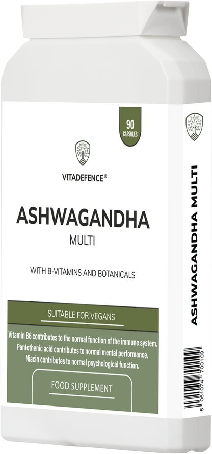 Vitadefence® Ashwagandha Multi | With Ashwagandha, Ginseng, Cordyceps & Vitamins – 90 Capsules -  Vitadefence® - Vitadefence®
