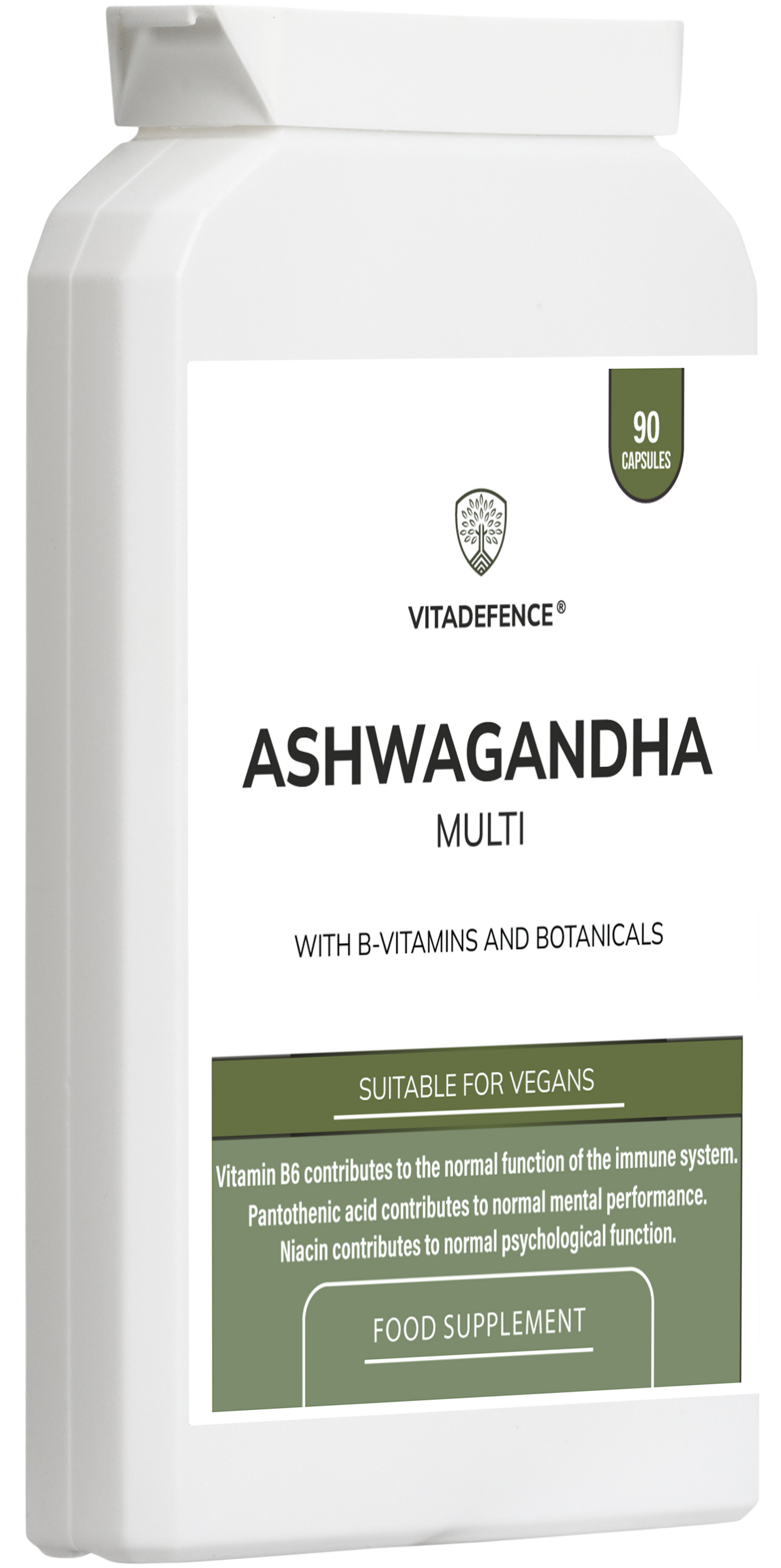 Vitadefence® Ashwagandha Multi | With Ashwagandha, Ginseng, Cordyceps & Vitamins – 90 Capsules -  Vitadefence® - Vitadefence®
