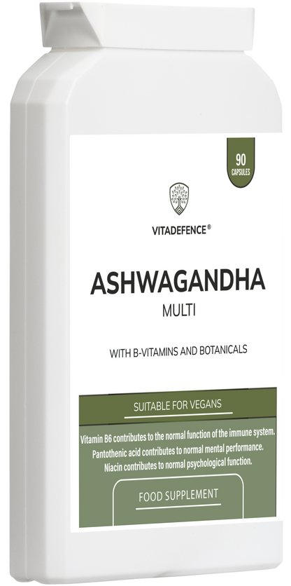 Vitadefence® Ashwagandha Multi | With Ashwagandha, Ginseng, Cordyceps & Vitamins – 90 Capsules -  Vitadefence® - Vitadefence®
