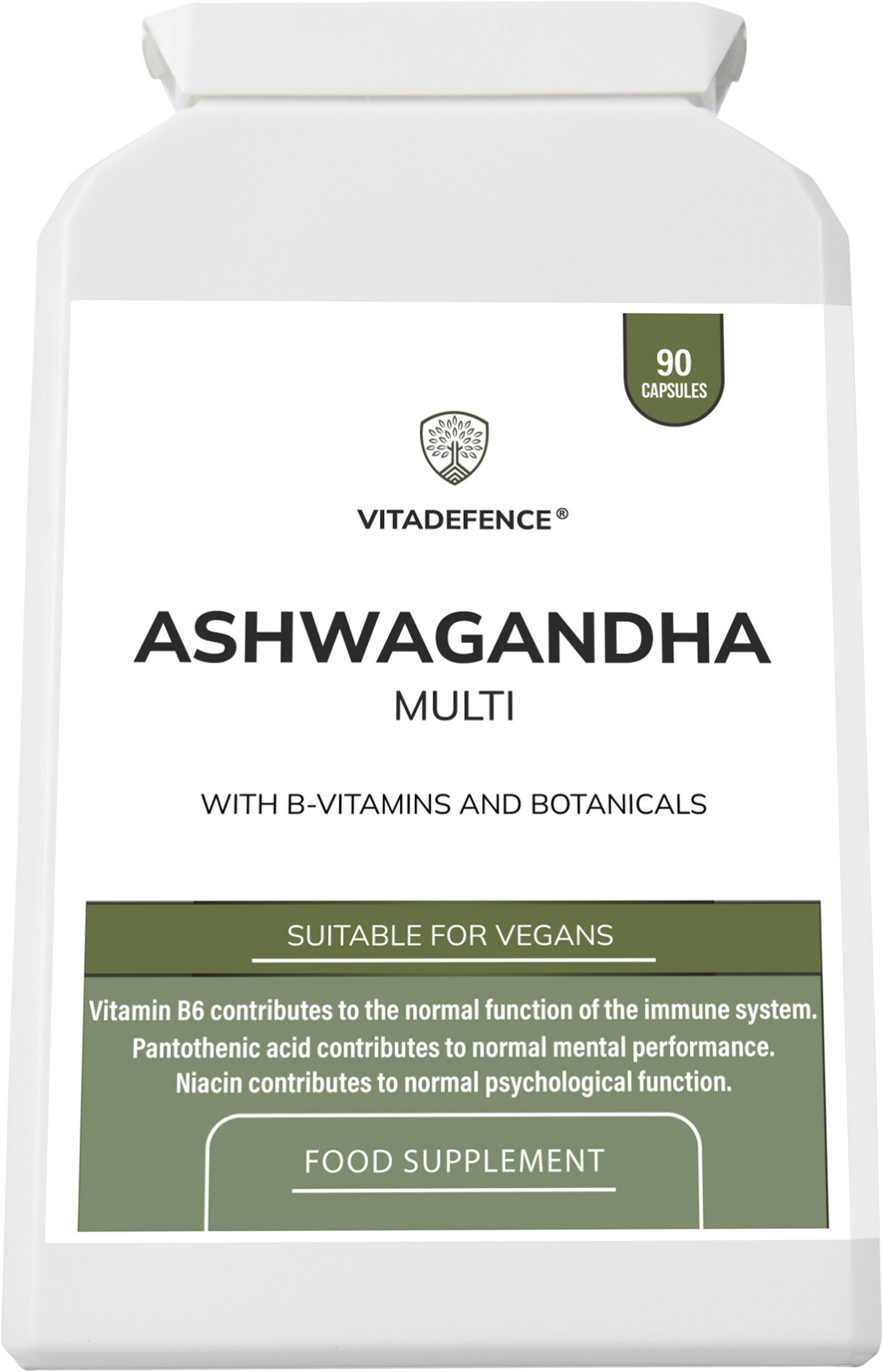 Vitadefence® Ashwagandha Multi | With Ashwagandha, Ginseng, Cordyceps & Vitamins – 90 Capsules -  Vitadefence® - Vitadefence®
