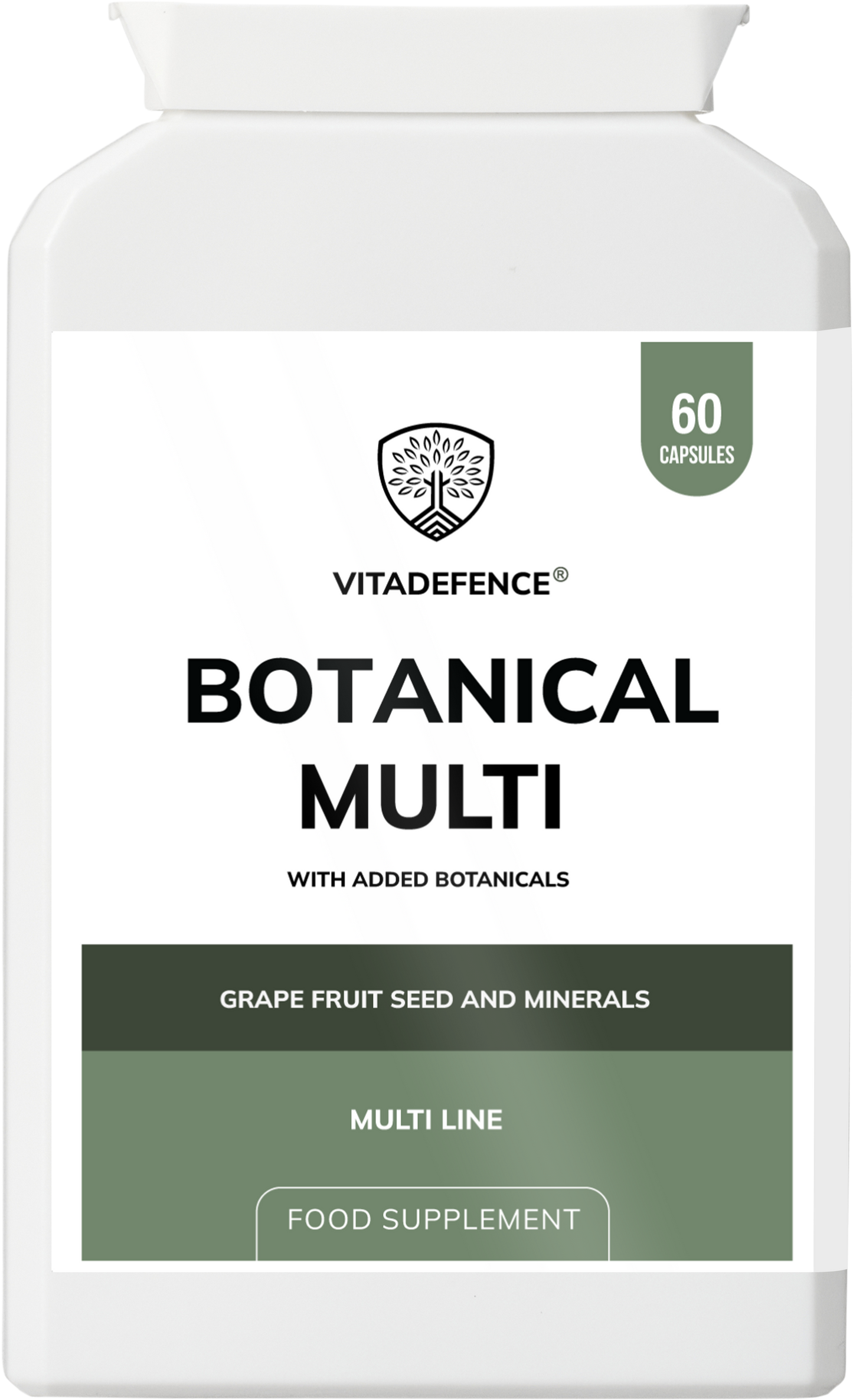 Vitadefence® Botanical Multi | With Grapefruit Seed, Zinc & Minerals – 60 Capsules