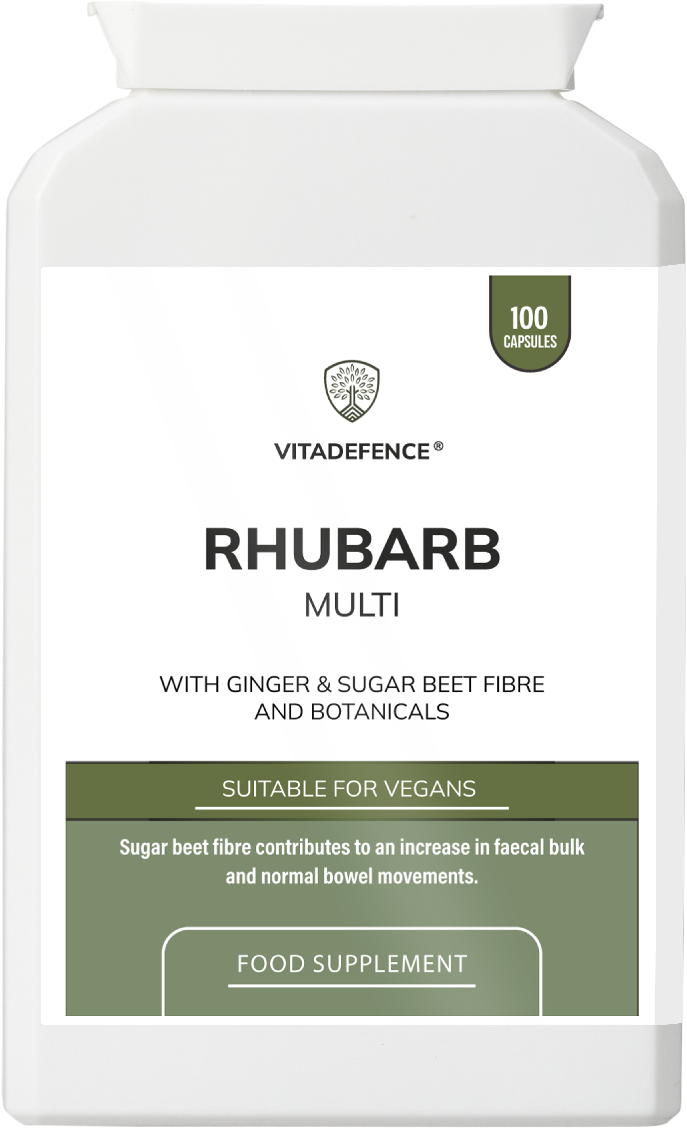 Vitadefence® Rhubarb Multi | With Burdock, Clove & Botanicals – 100 Capsules