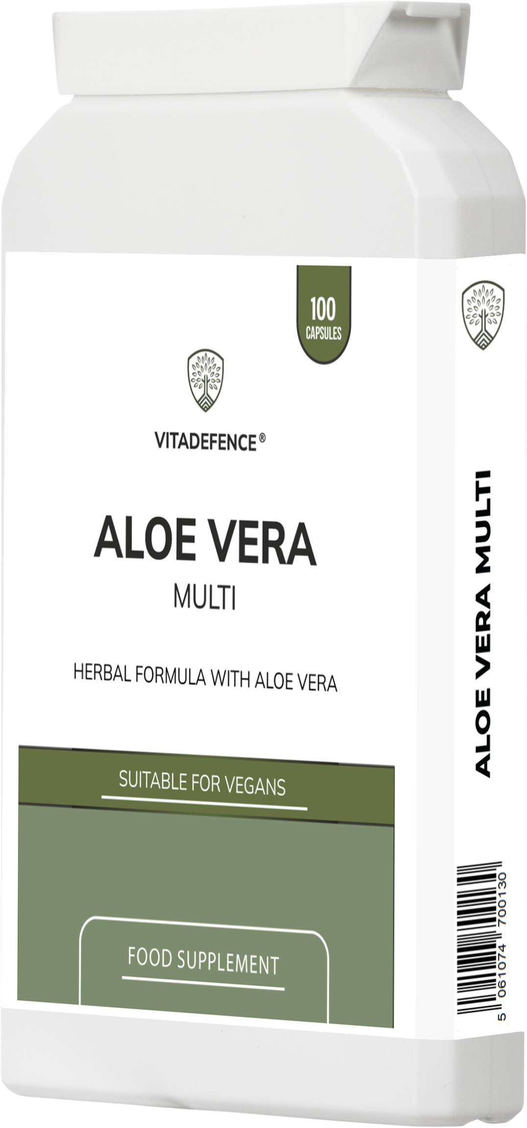 Vitadefence® Aloe Vera Multi | With Rhubarb, Fennel, Ginger & Botanicals – 100 Vegan Capsules -  Vitadefence® - Vitadefence®
