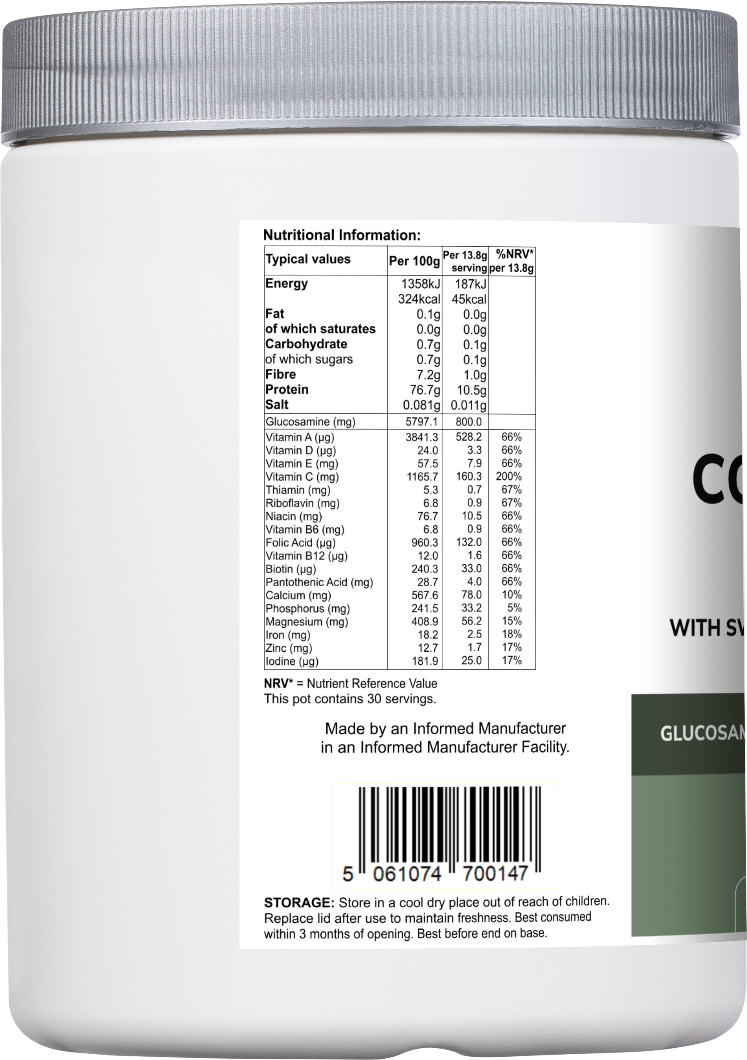 Collagen Multi – Orange Flavour with Glucosamine, Vitamins & Minerals