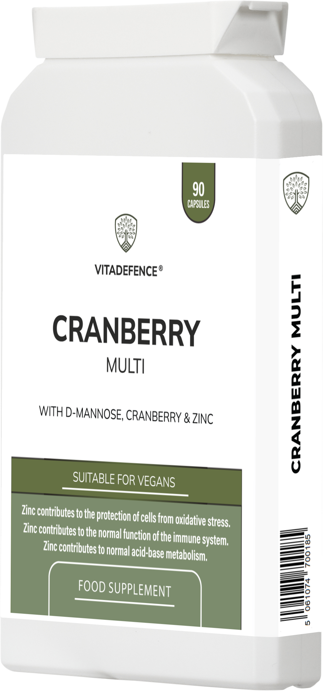 Vitadefence® Cranberry Multi | With D-Mannose, Zinc & Botanicals – 90 Vegan Capsules -  Vitadefence® - Vitadefence®
